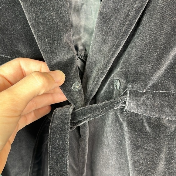 Vintage Glen Of Michigan Black Velvet Blazer Jacket 70s Large - Picture 4 of 14